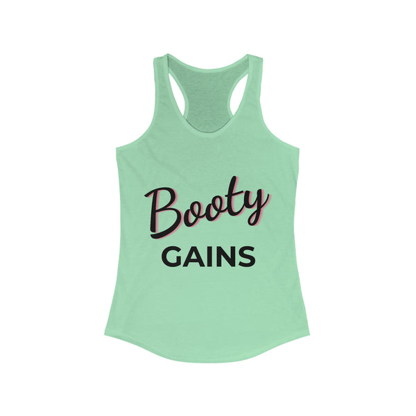 "Booty Gains" Women's Racerback Tank