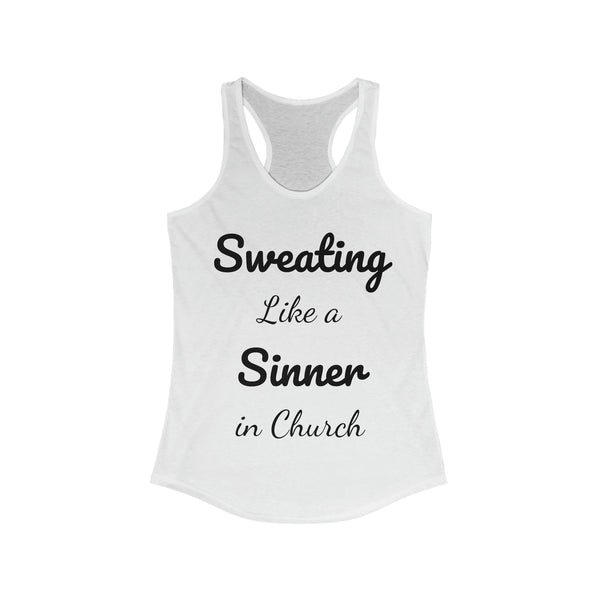 "Sinner's Sweat" Women's Racerback Tank